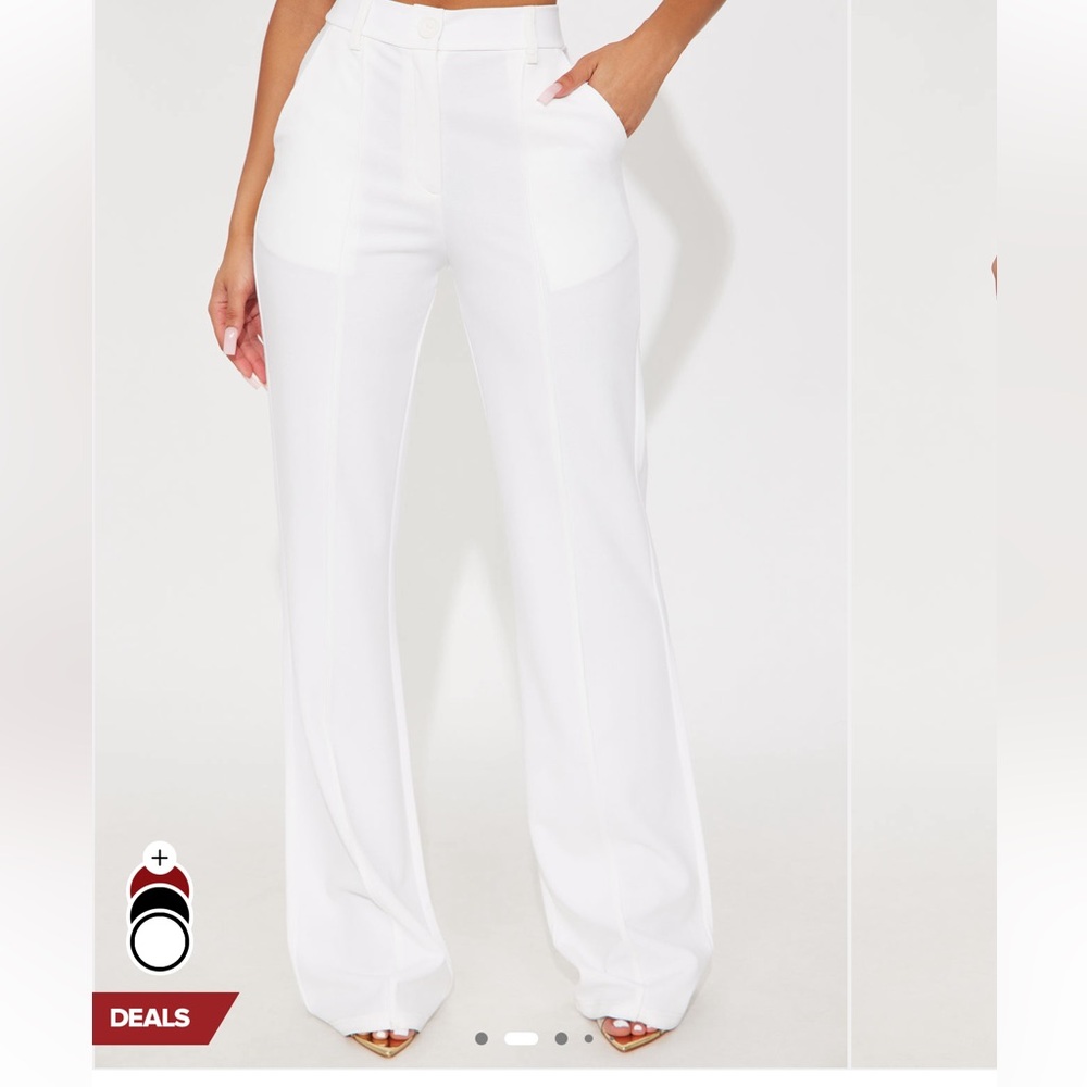 Elegant White Women's Pants